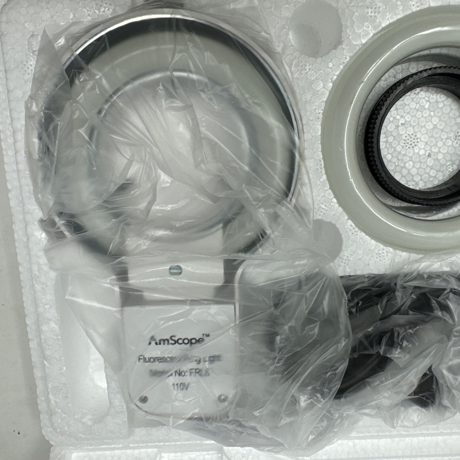 AmScope FRL8 8W Stereo Microscope Fluorescent Ring Light NEW