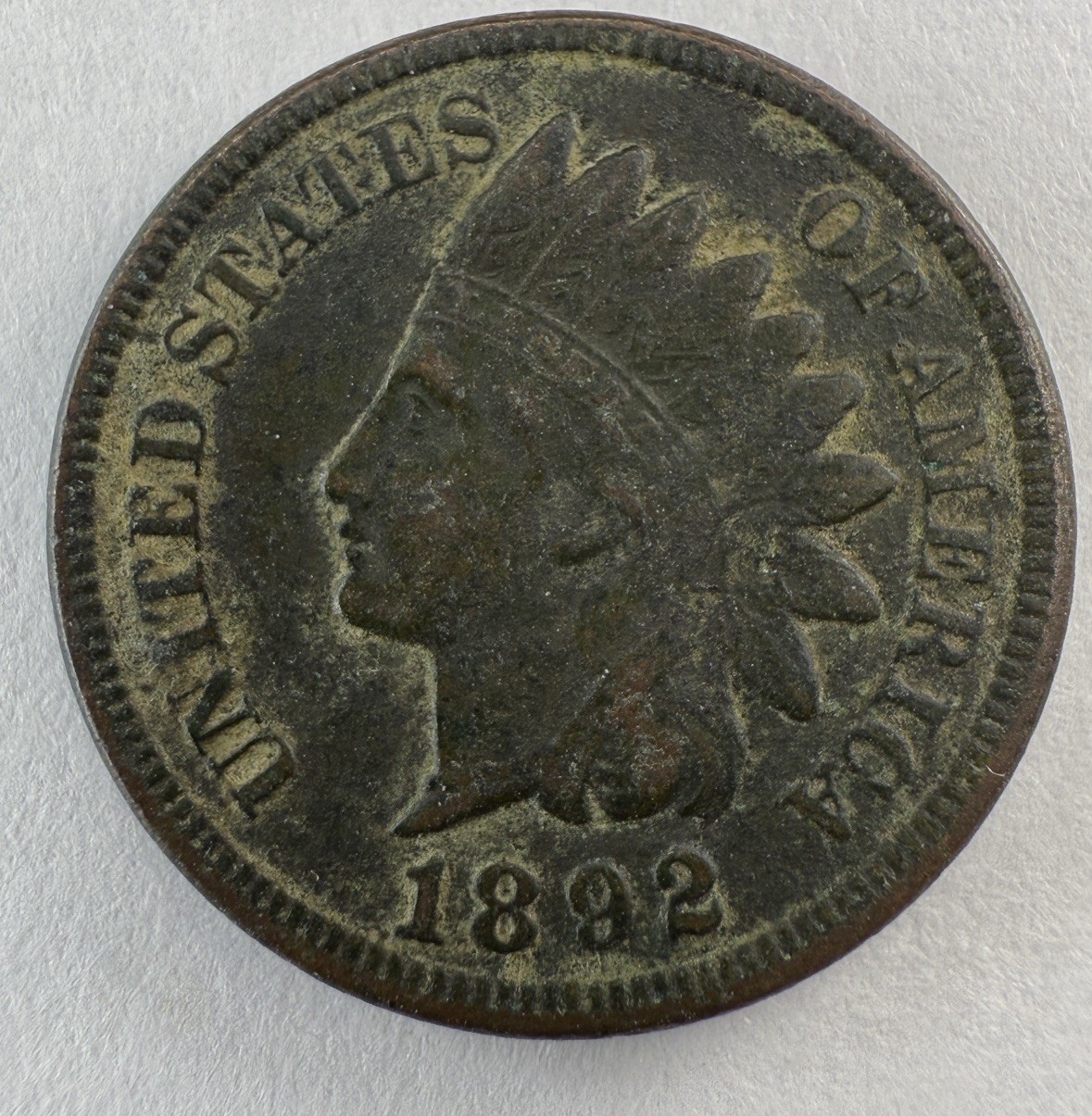 1892 Indian Head Cent Extra Fine- Details Strong Detail On US Cent