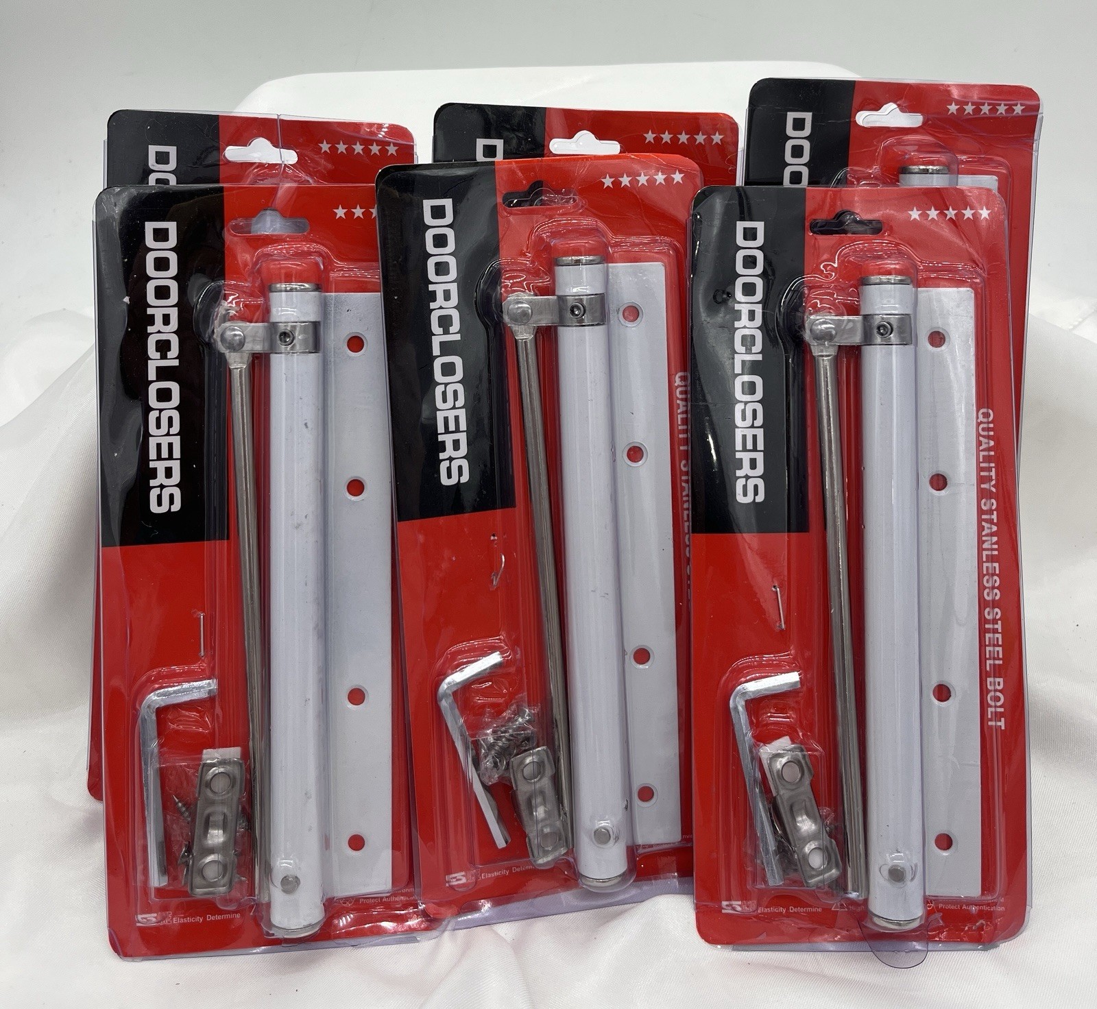 6pk Commercial Door Closer Stainless Steel Automatic Door Closer Adjustable New