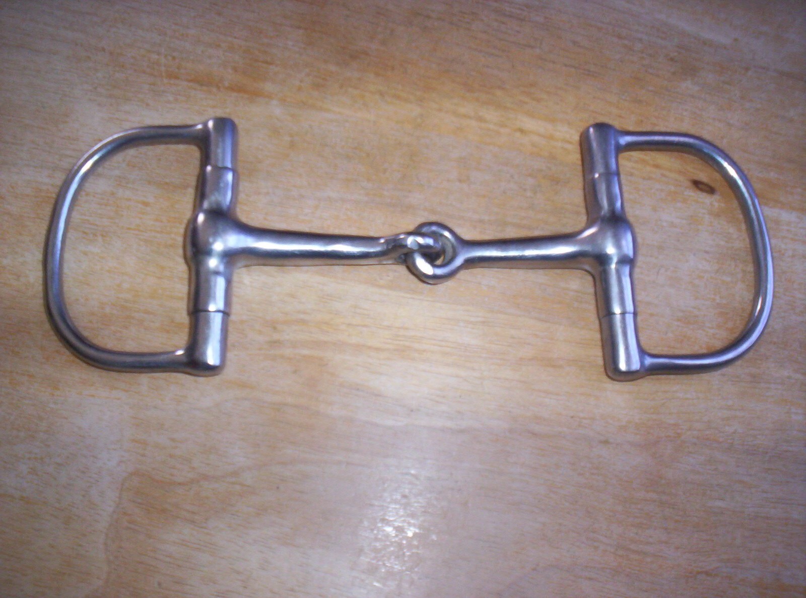 Gently Used Stainless Dee Snaffle Bit 4 1/2" mouth