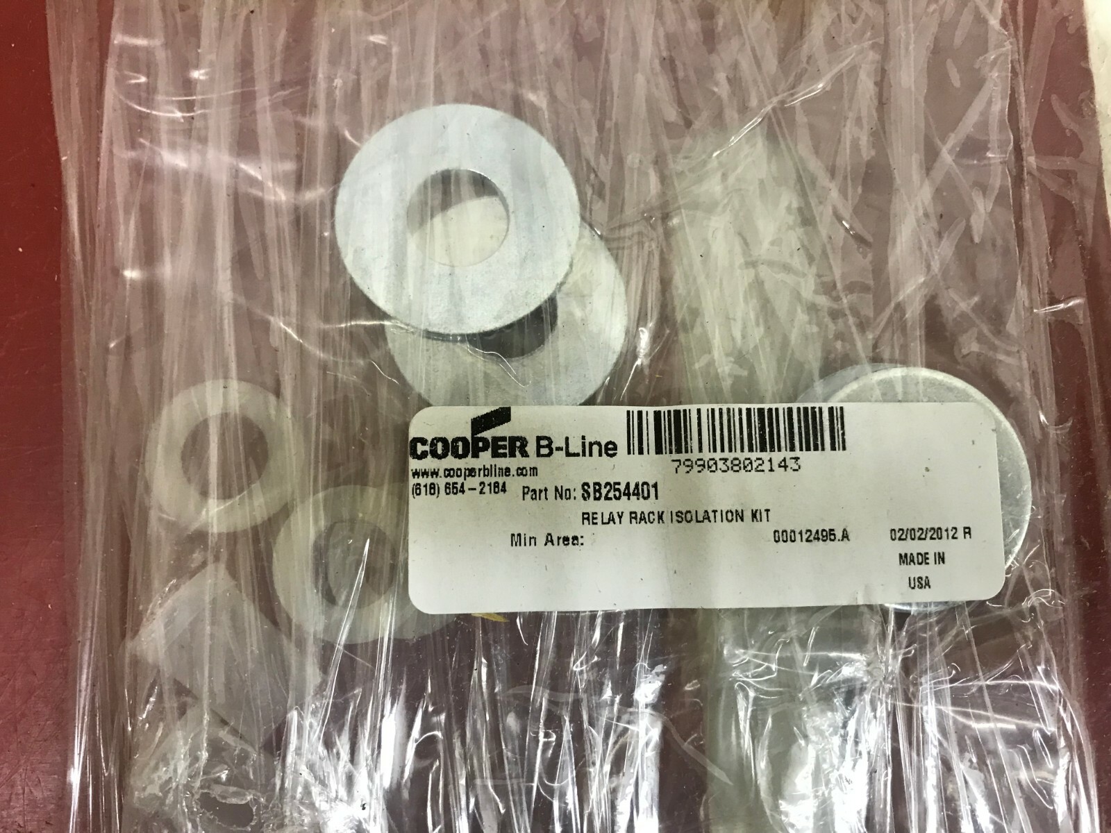NEW Cooper B-Line SB254401 Relay Rack Isolation Kit