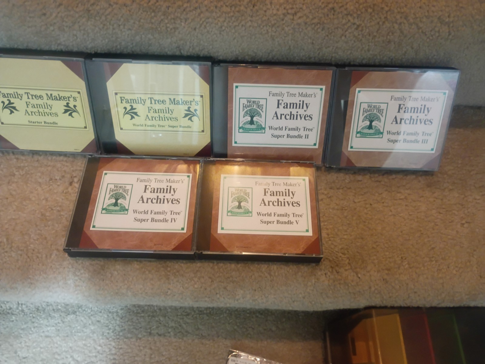 Family Tree Maker's Family Archives World Family Tree Super Bundle 1,2,3,4,&5