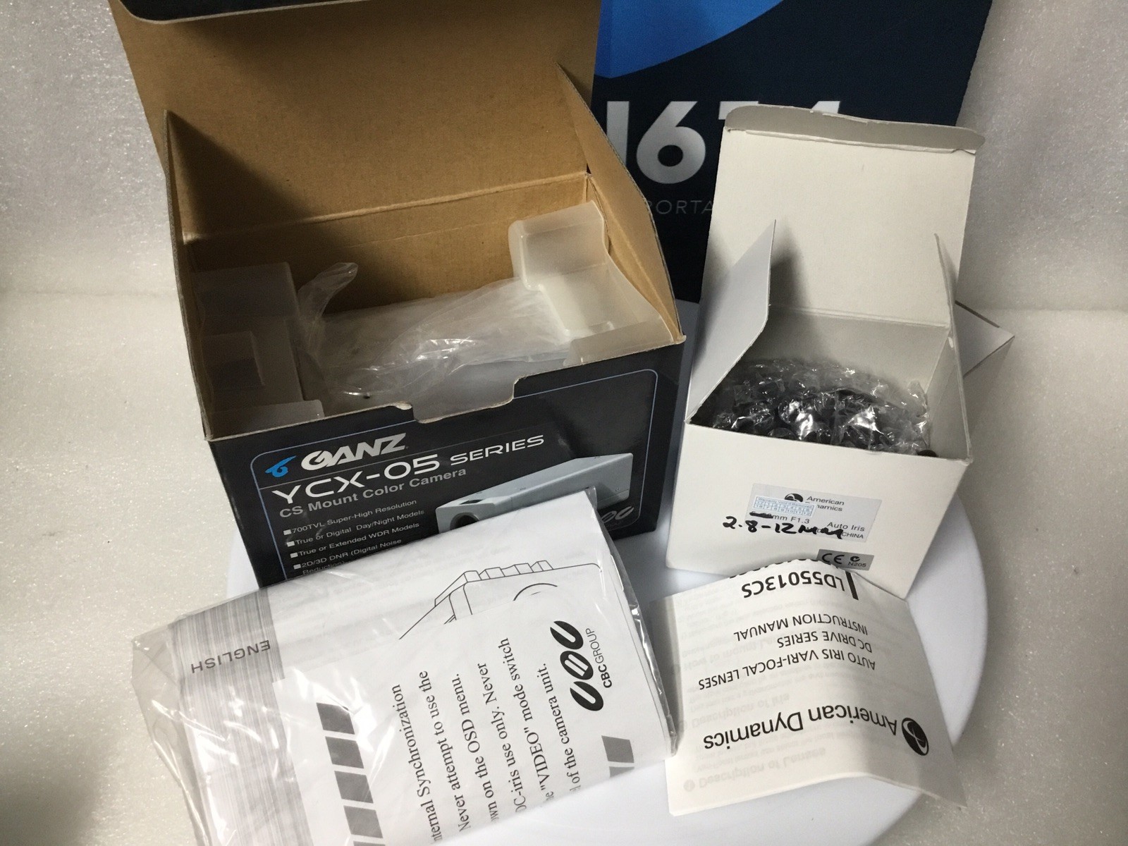 GANZ YCX-05 Series Security Color Camera W/ 2.8-12mm 700TVL WDR Day/Night NEW!