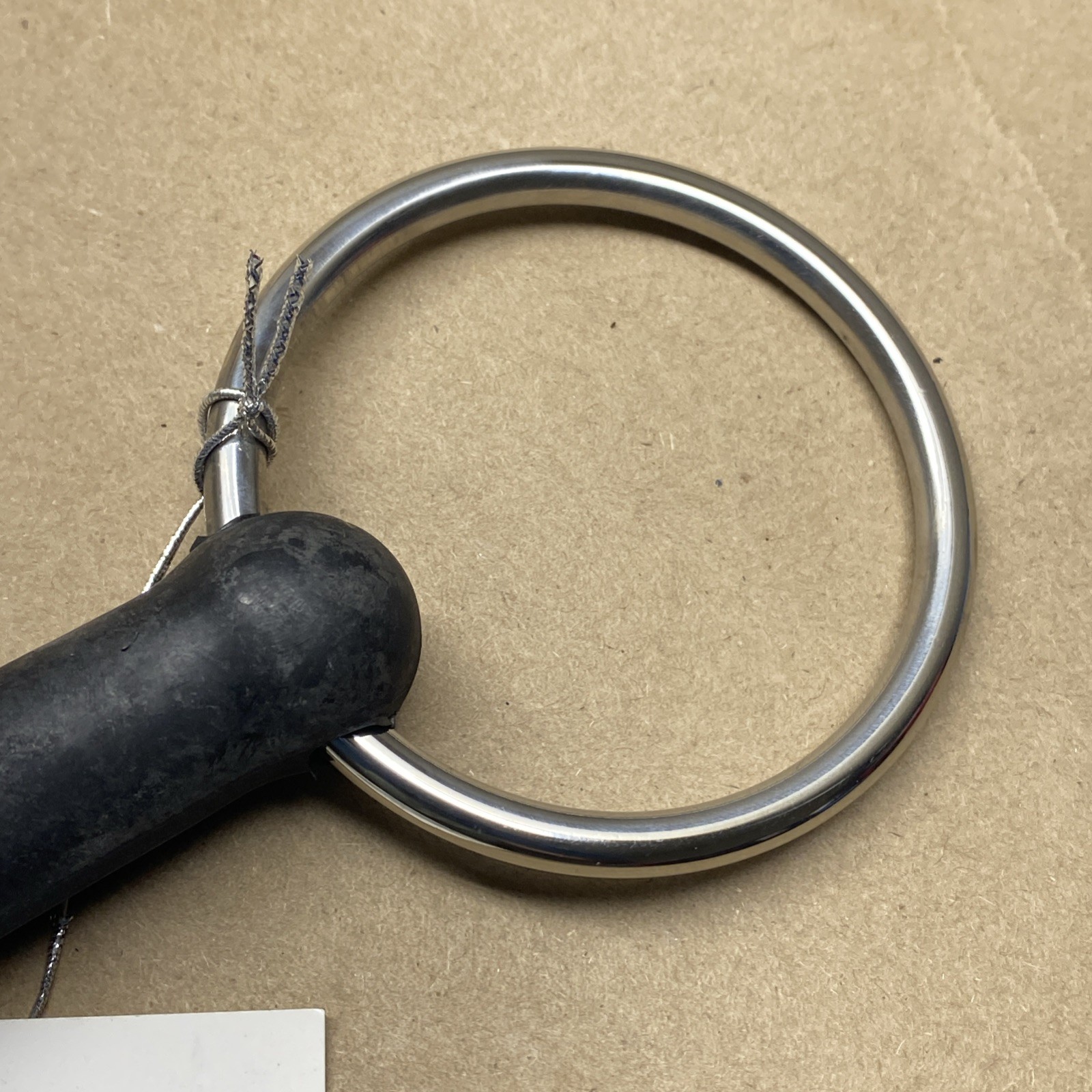Korsteel Solid Rubber Mouth Loose Ring Snaffle Bit