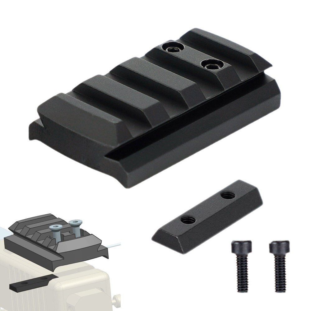 Sight Mount Plate Fit Glock 17/19/22/23/26/27/34 Rail For Picatinny Rail Adapter