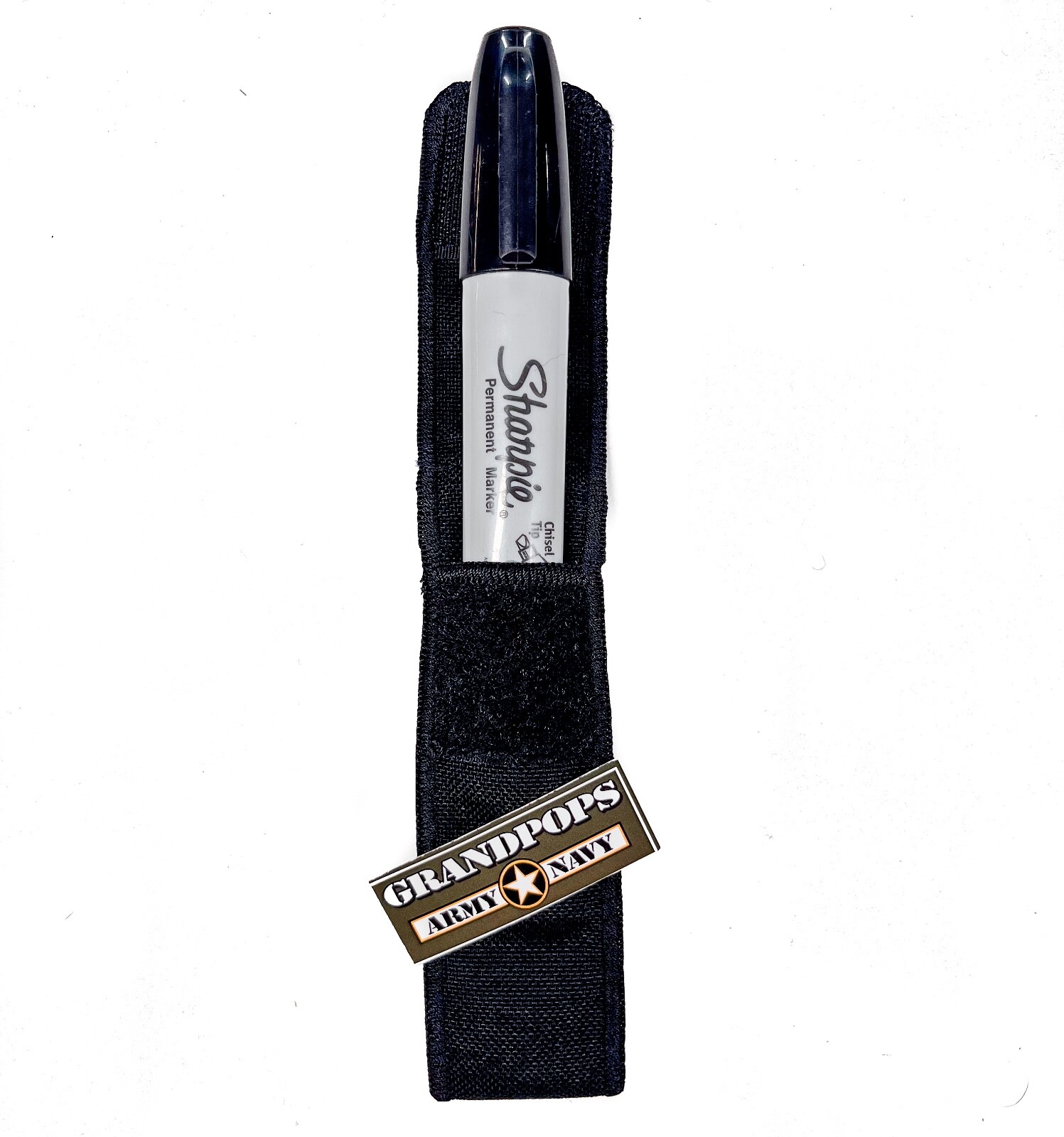 TACTICAL MINI MAGLITE BLACK QUICK RELEASE NYLON MARKER / FLASHLIGHT BELT HOLDER