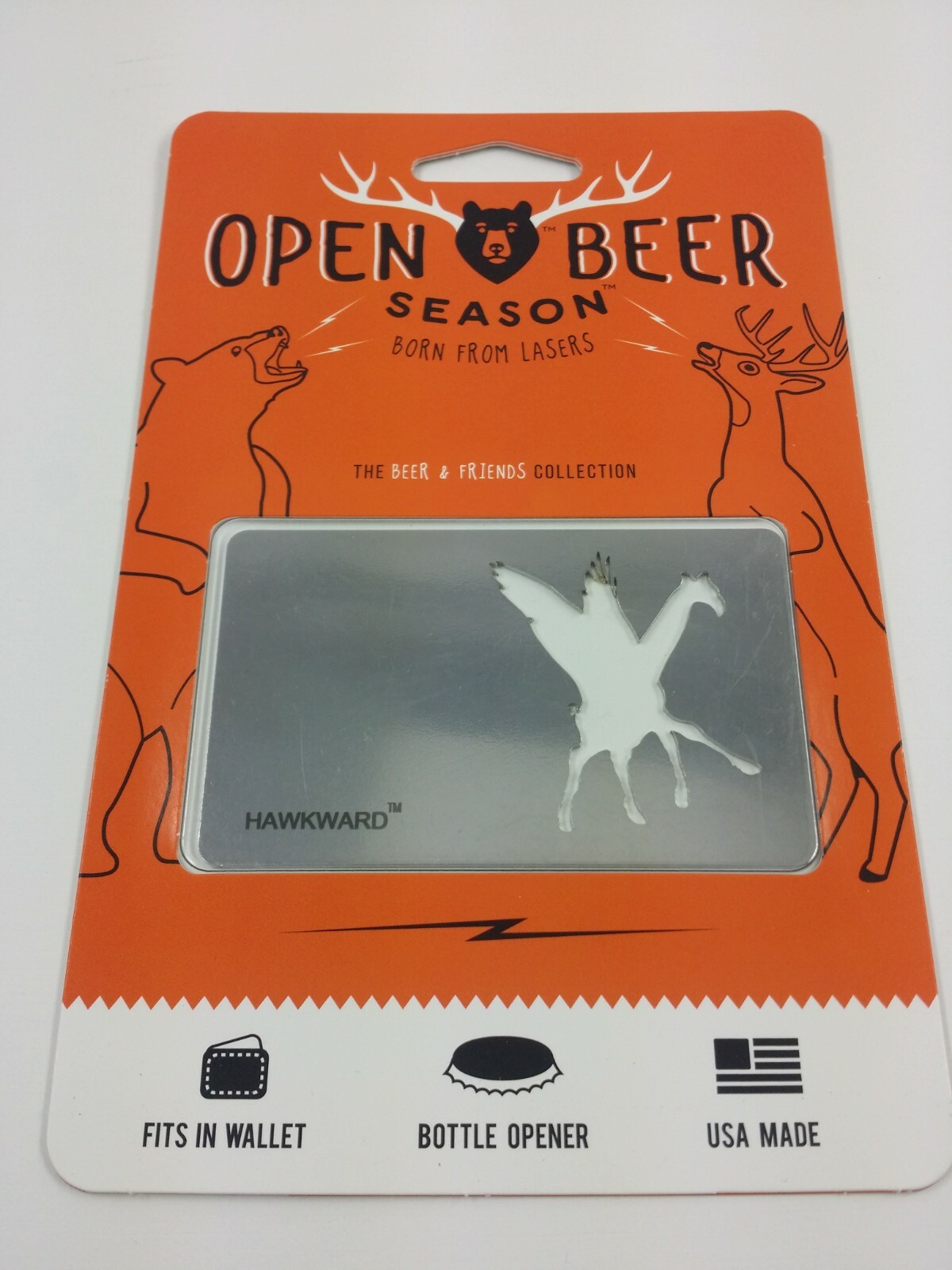 Credit Card Wallet Bottle Opener Open Beer Season Hawkward Flying Giraffe