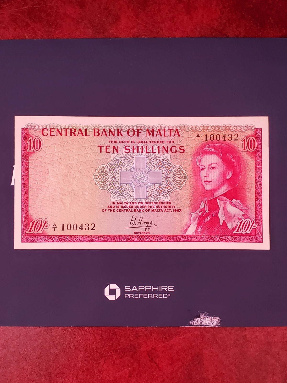 1967 malta 10 shillings