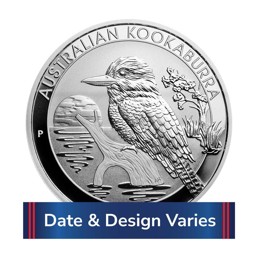 Australia $1 1-oz Silver Kookaburra GEM BU Random Year