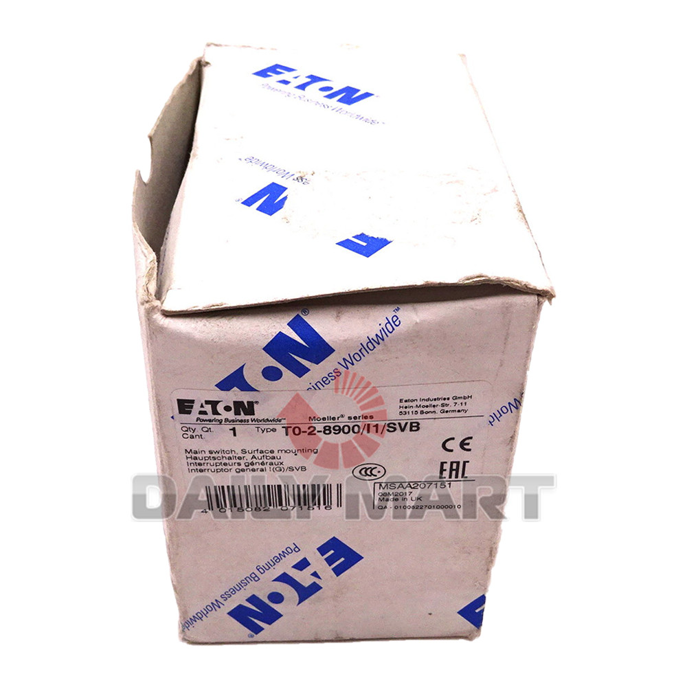 New In Box EATON T0-2-8900/I1/SVB Switch