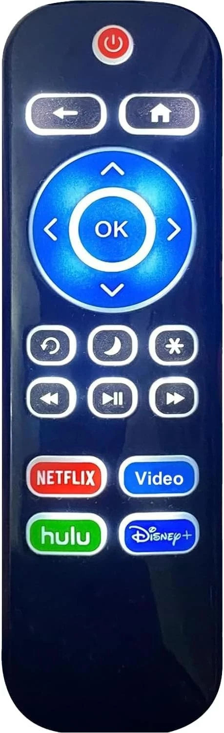 Backlit Remote for Roku TV TCL/Onn/Hisense/Philips/Sharp/Element/Westinghouse