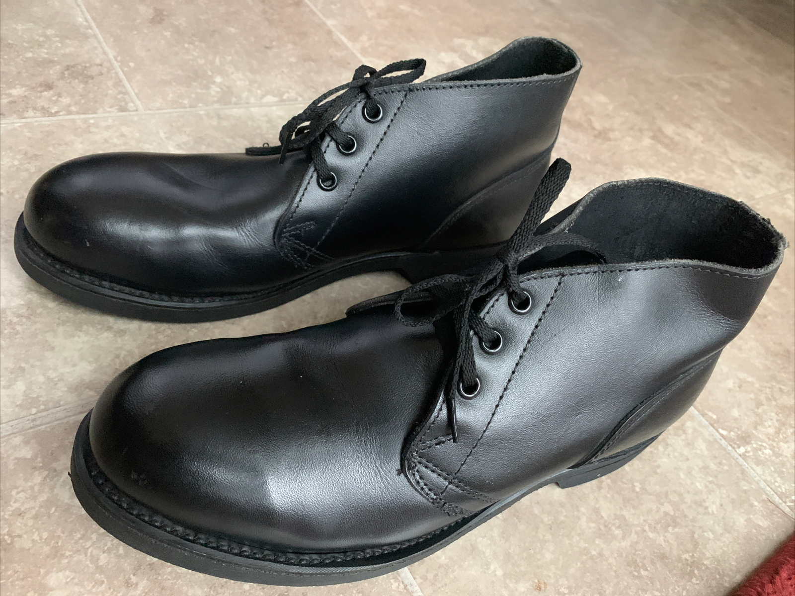 VTG’89 ADDISON SHOE CO 93616 Steel Toe Ankle Leather Boots Men’s Sz 5.5 R Wo’s 7