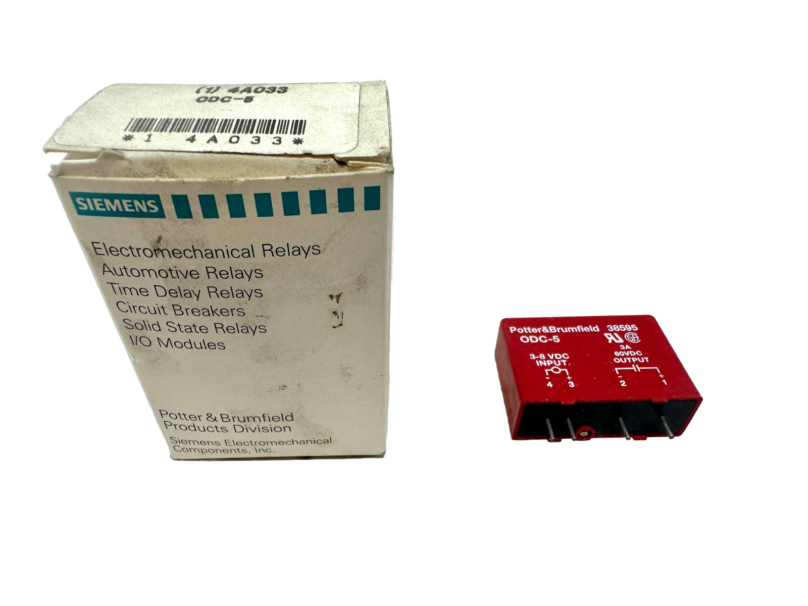 Siemens/Potter & Brumfield ODC-5 Relay Module 4A033