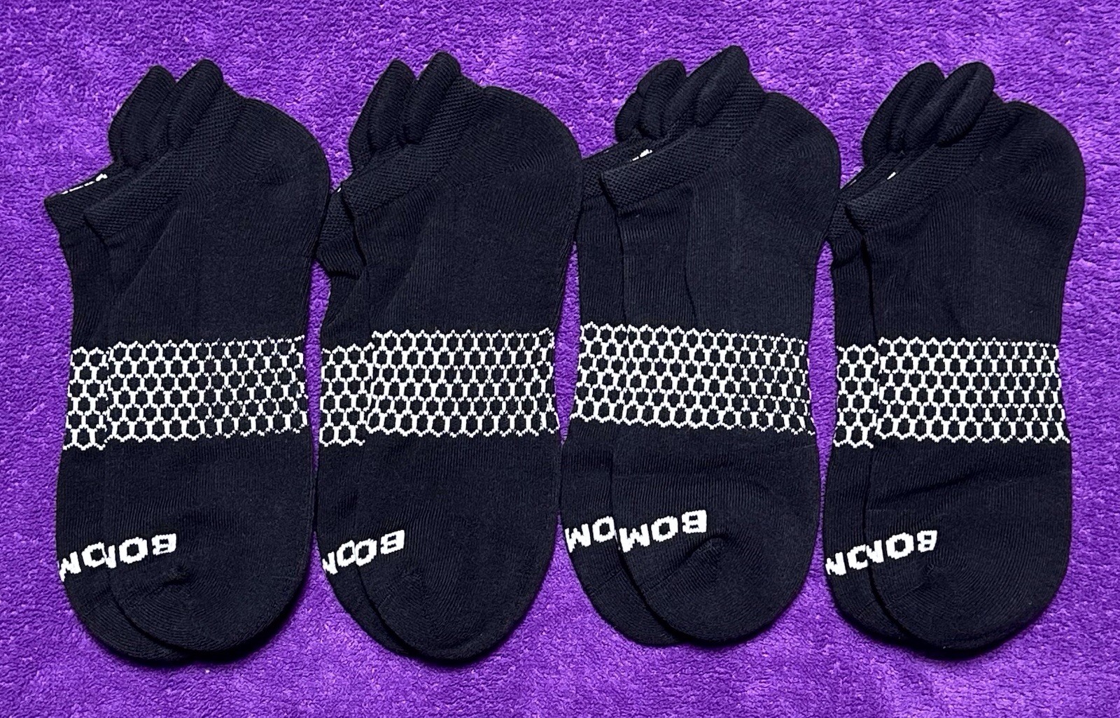 Bombas 4-Pack Ankle Socks Size Large Brand New Unisex Multicolor 4-Pairs