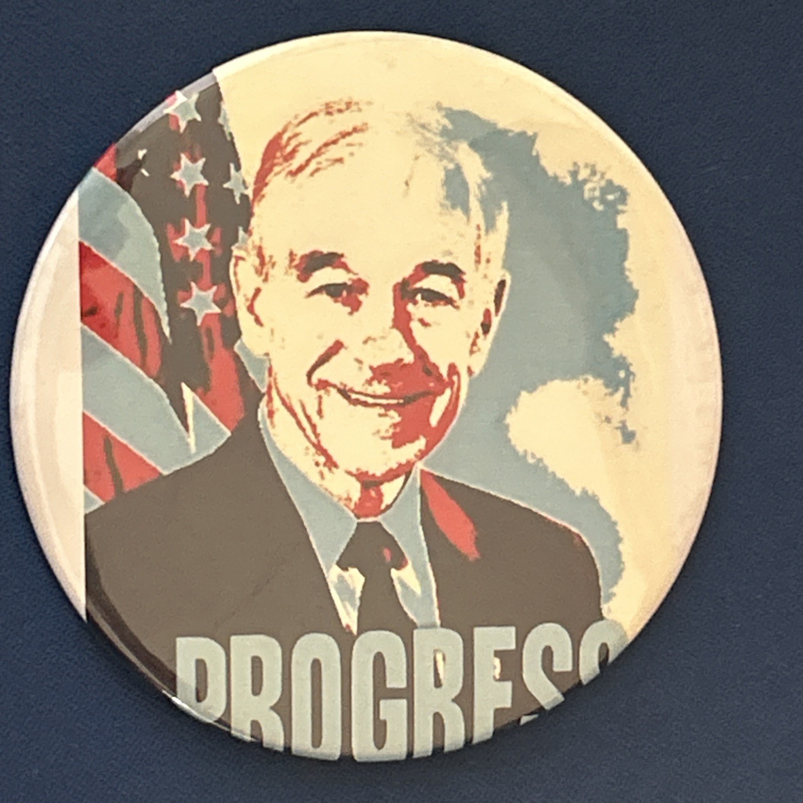 Ron Paul Progress  3” pinback button pin