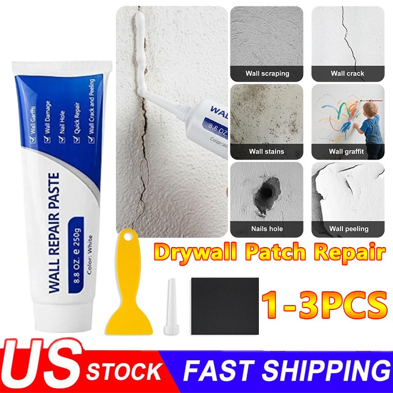 Drywall Patch Repair Kit 250G Wall Mending Agent Multi-Functional Quick Drying