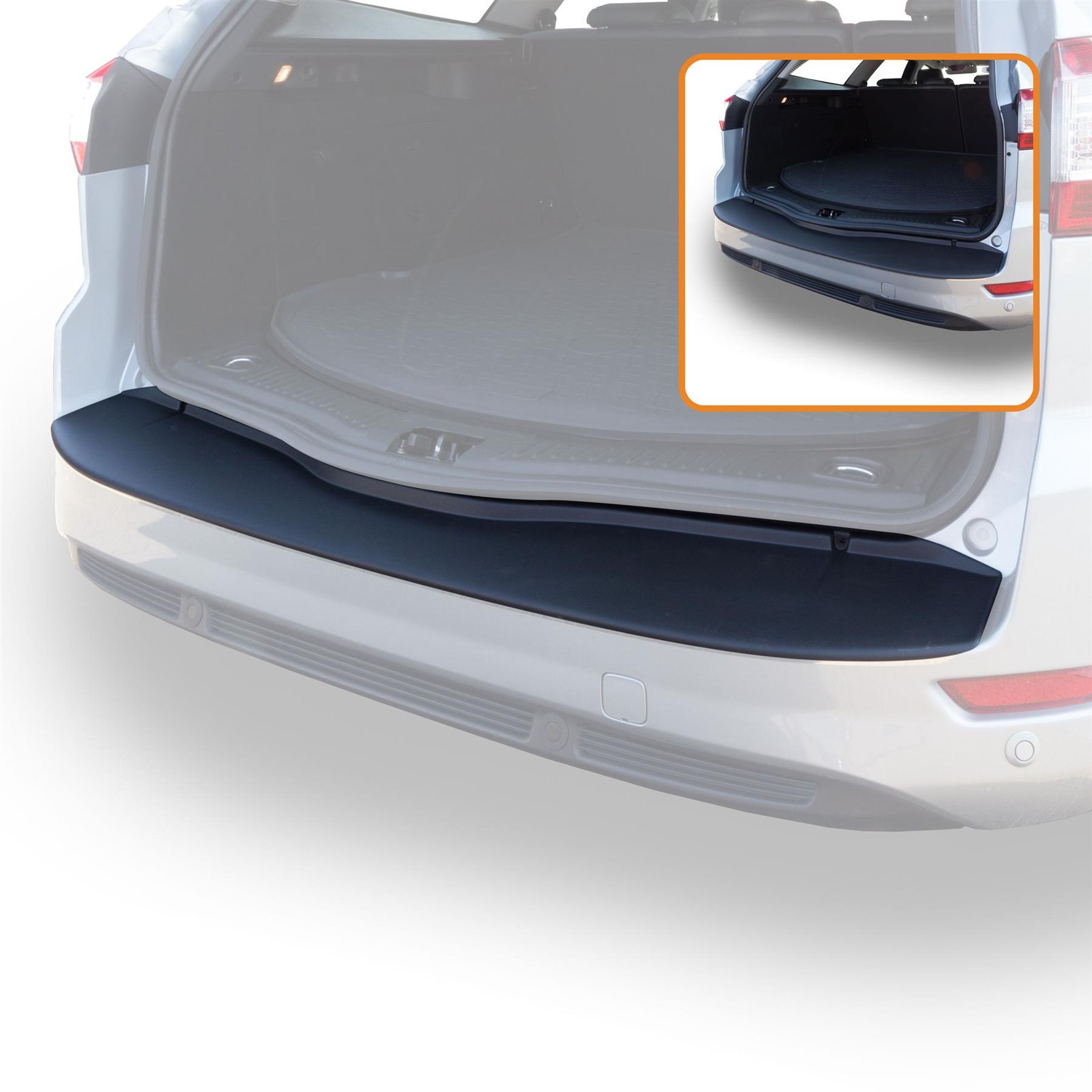 Travall Bumper Protector for Ford Mondeo 2010-2014 Estate ABS Plastic Rear Guard