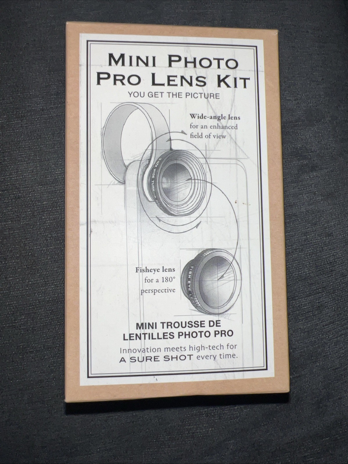 Mobile Mini Photo Pro Lens Kit New Fisheye Macro Wide Clip MINI 3 in 1