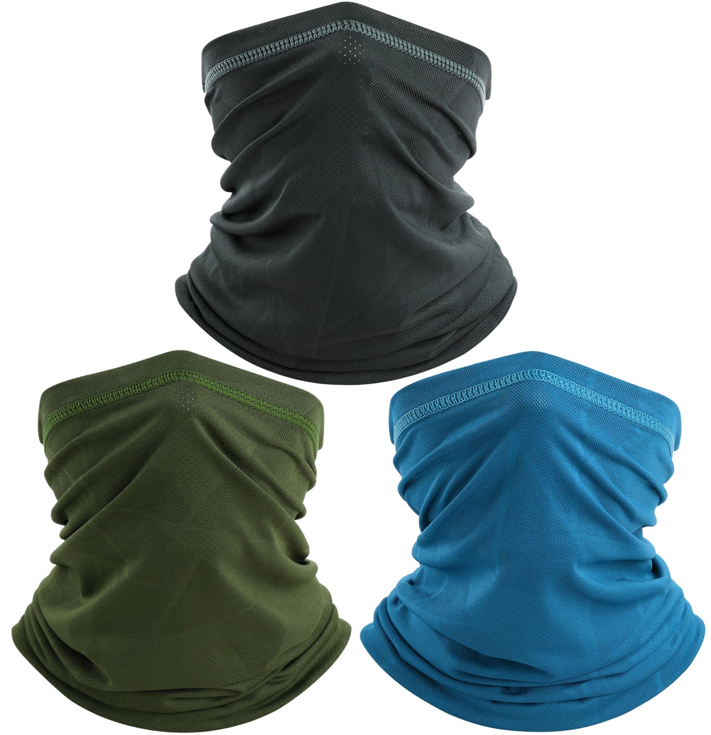 Cooling Fishing Neck Gaiter UPF 50+ UV Sun Protection Face Mask for Men & Women