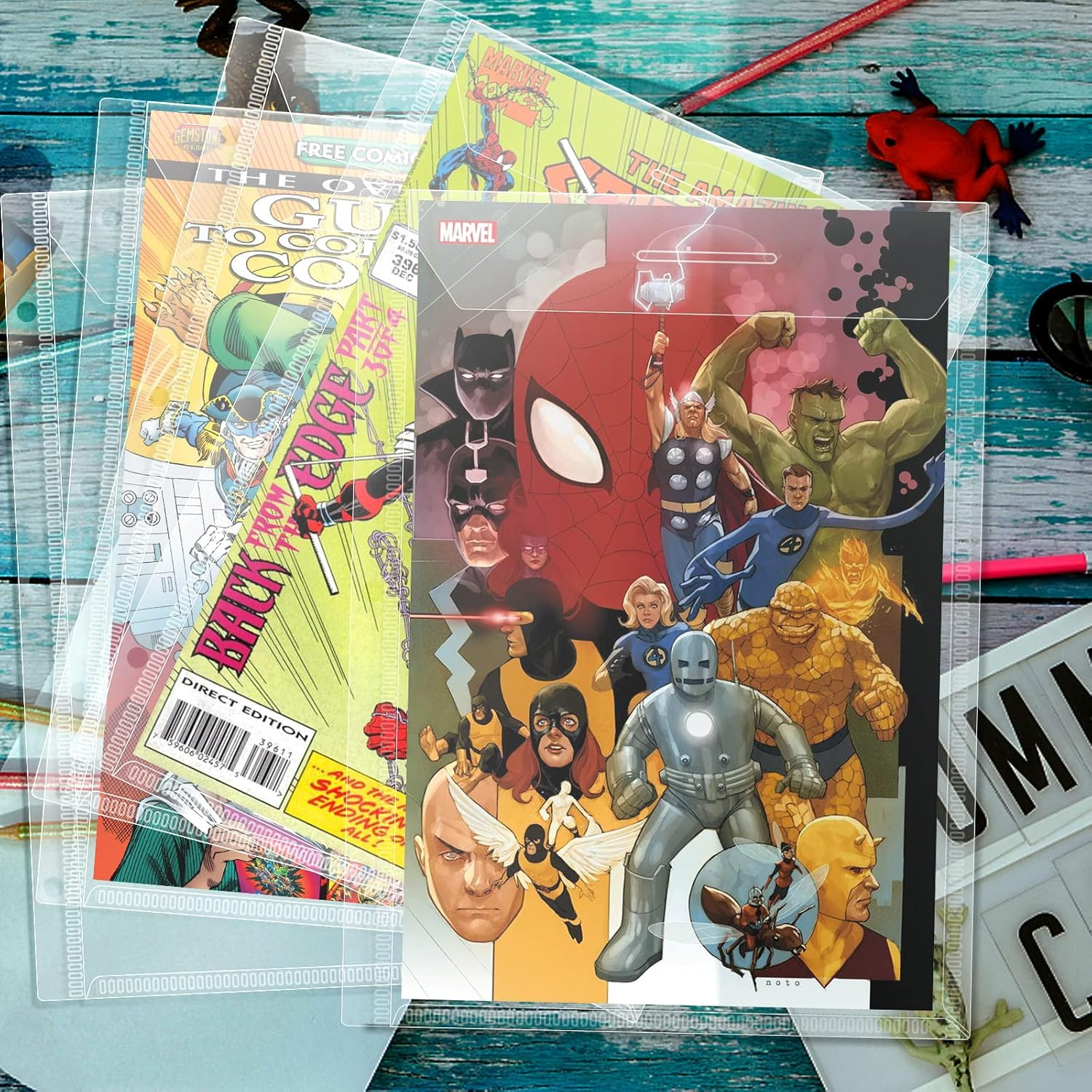 Comic Book Bags, Binder Sleeves for Comic Books, 12 Pack Comics Protector Bags
