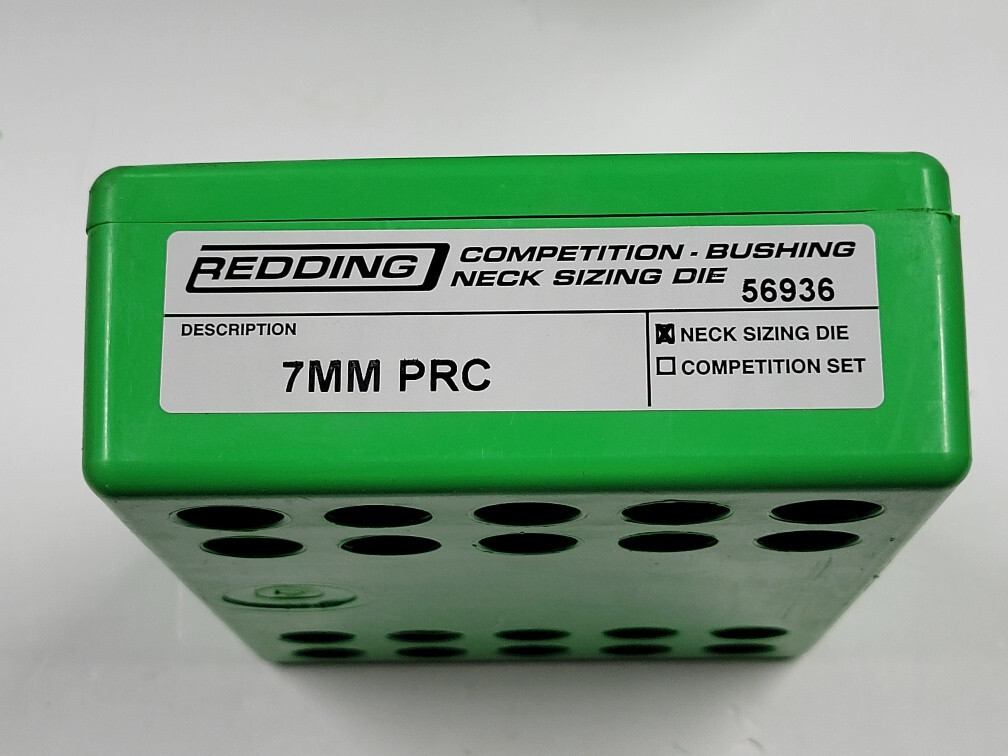 56936 REDDING COMPETITION BUSHING NECK SIZING DIE - 7MM PRC - BRAND NEW