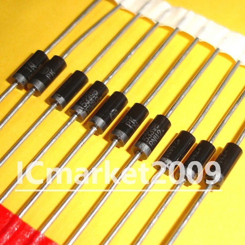 10 PCS 1N5339BRLG 1N5339B 1N5339 5.6 V 5.0 Watt Zener Voltage Refulators Diodes
