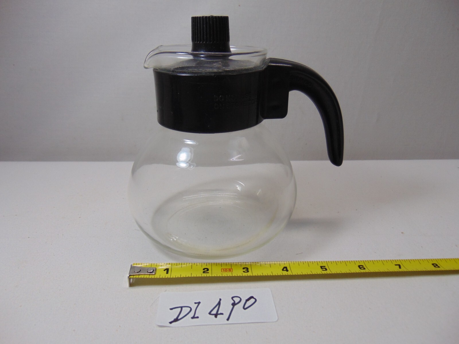 GEMCO BRAND HEAT RESISTANT GLASS C-55 COFFEE POT RARE CARAFE VINTAGE