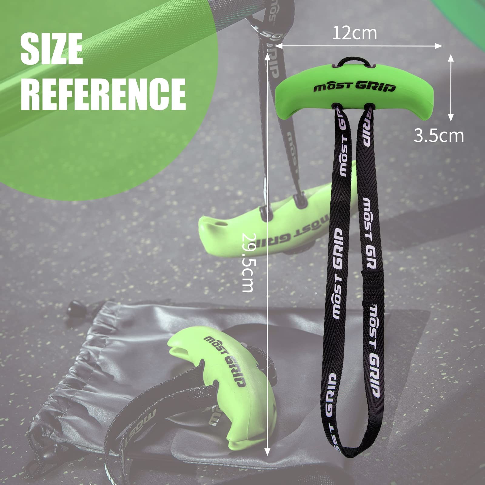 MOST GRIP Neutral Grip Pull Up Handles for Home Gym Workout, Ergonomic Pull U...