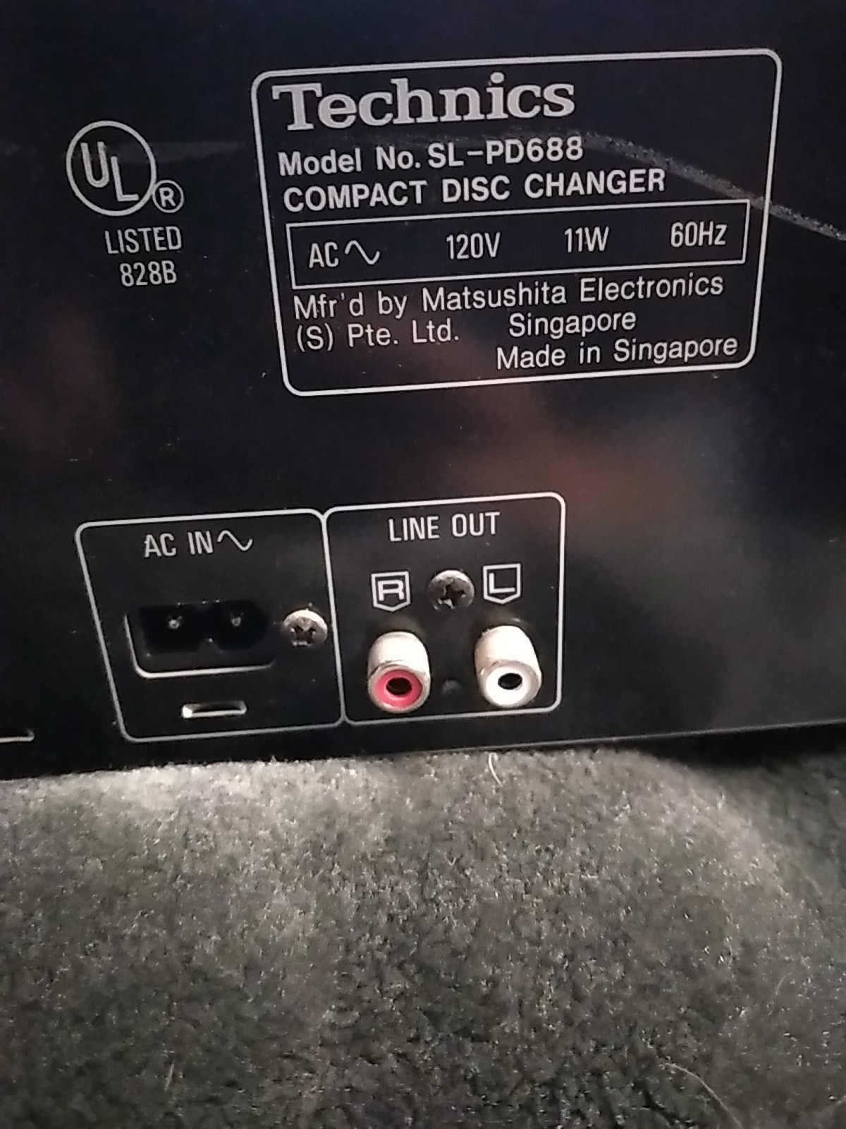 Technics #SL-PD688 5 Disc CD Player