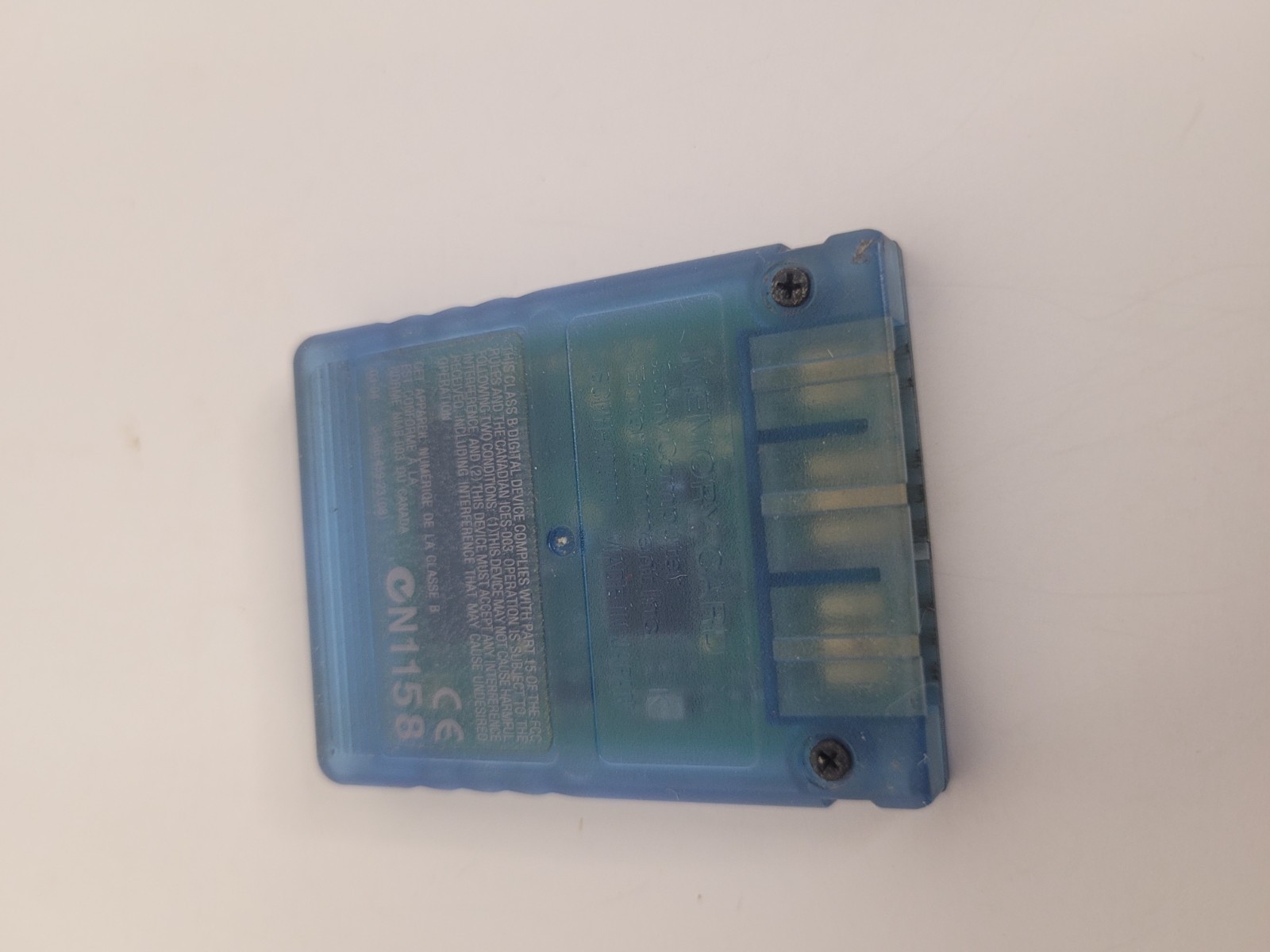 Sony PlayStation 2 Memory Card OEM Clear Blue