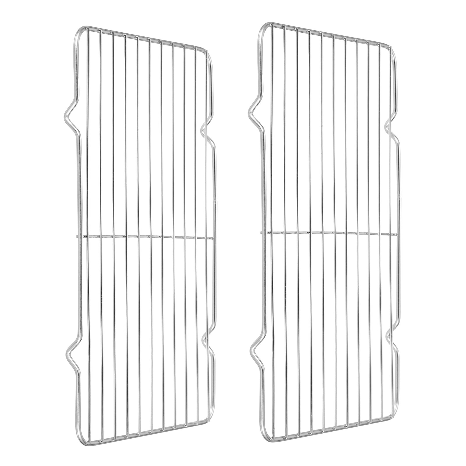 2pcs Rectangle Rack, 12.2" x 7.9" Stainless Steel Thickened Wire Cookie Rack