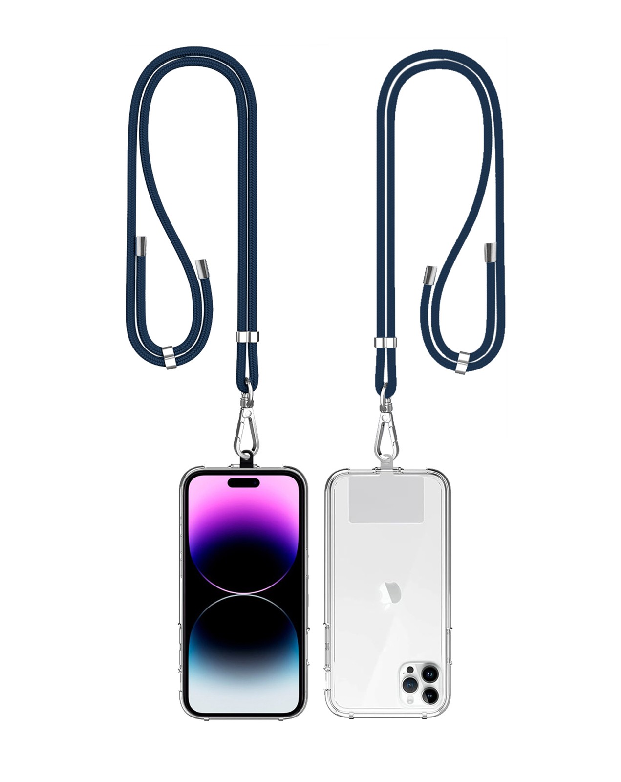 Mobile Phone Straps with Card Holder - BLUE
