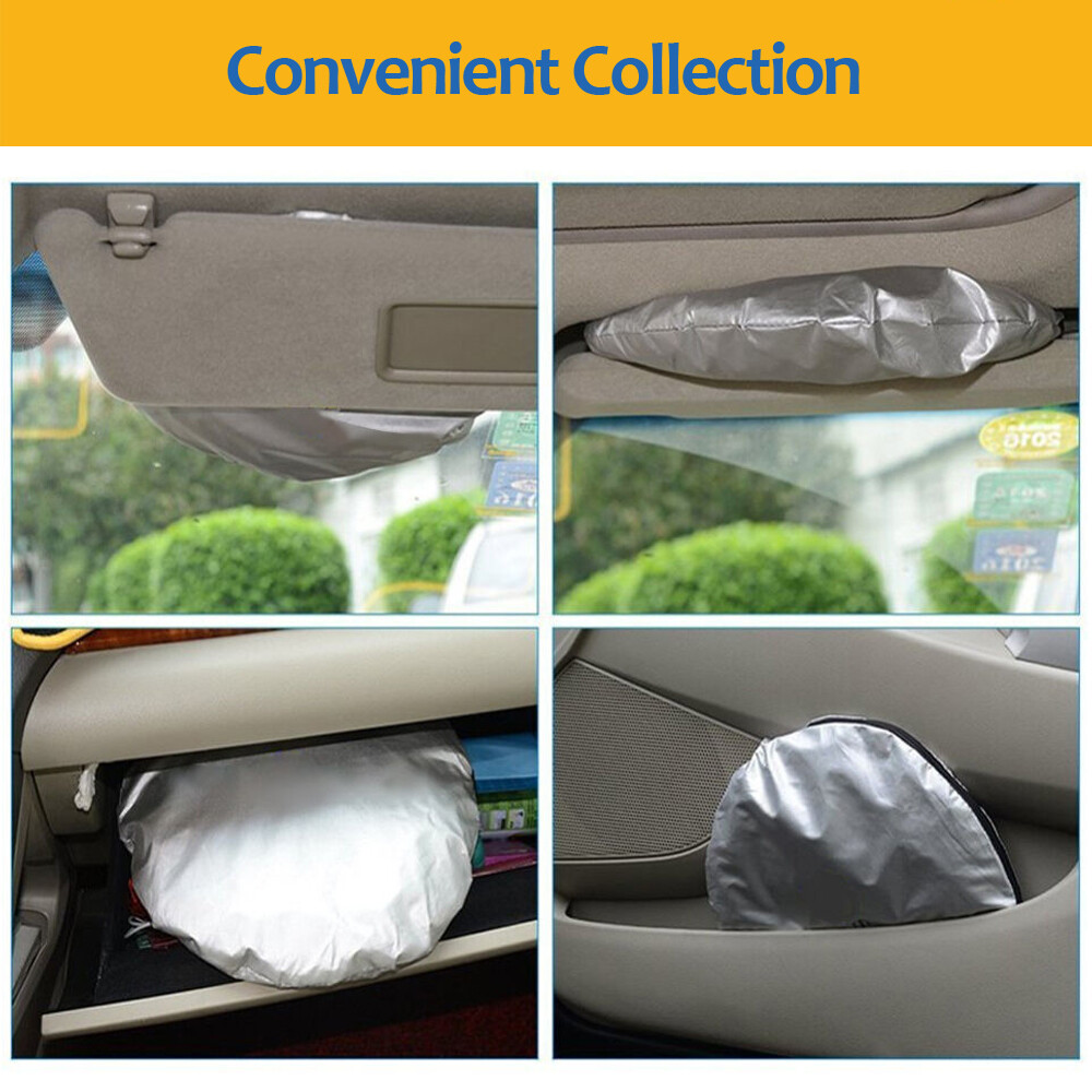 Folding Jumbo Extra Large Car Window Sun Shade Truck Van Visor Windshield Cover