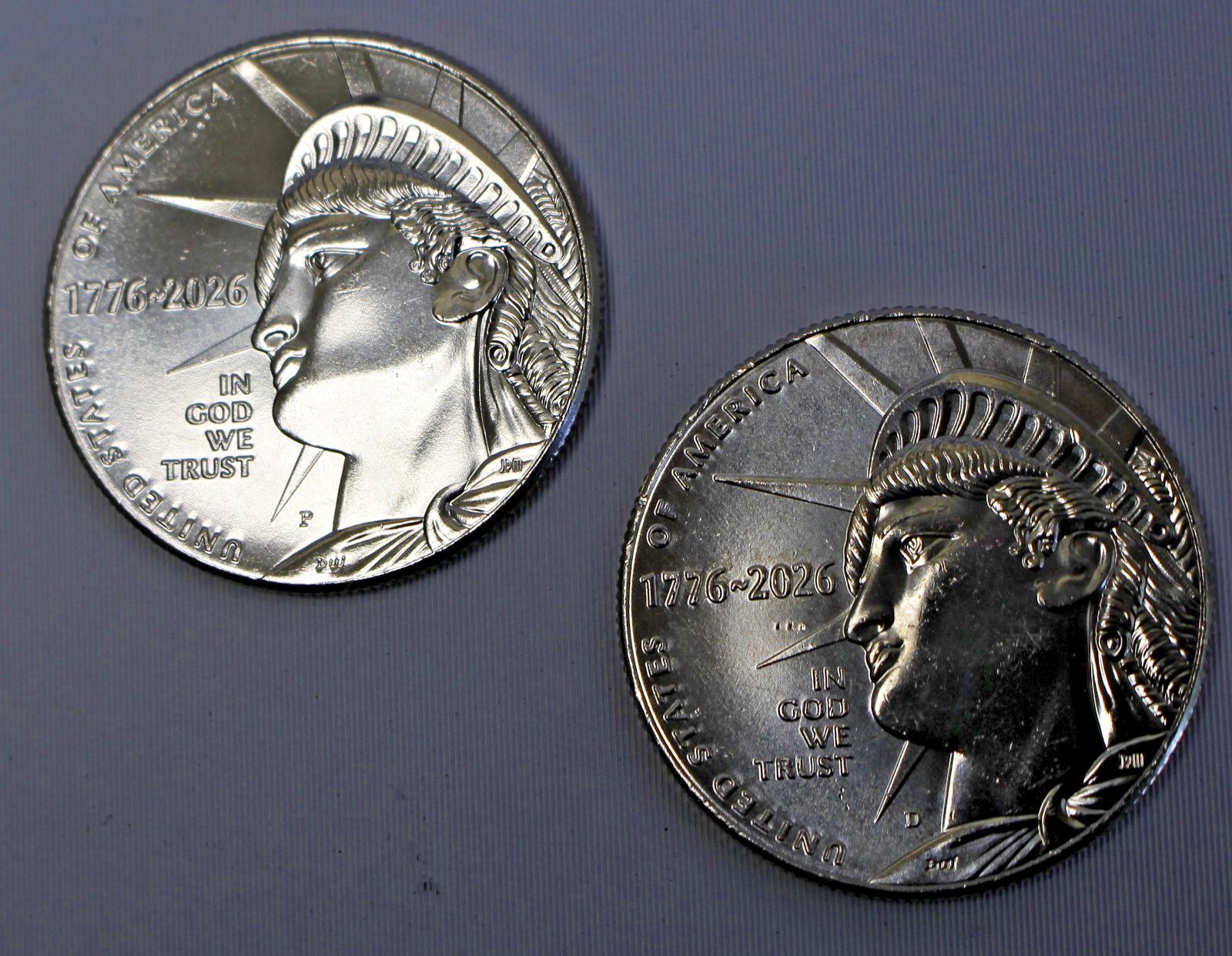 2026 P and D Enduring Liberty Half Dollar 2 Coin Set BU America 250 1776-2026