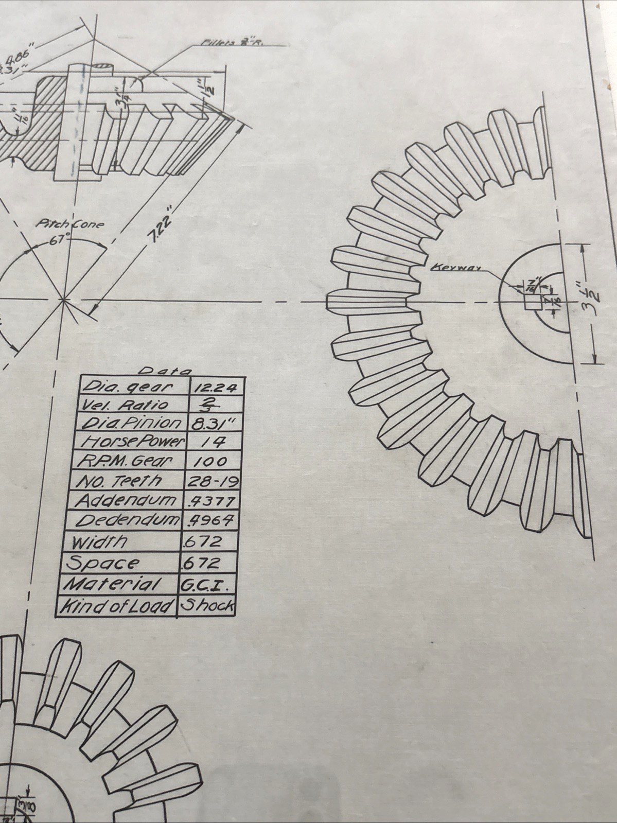 Mechanical Engineering Dept Machine Drawing GEARS 1922 University of Colorado
