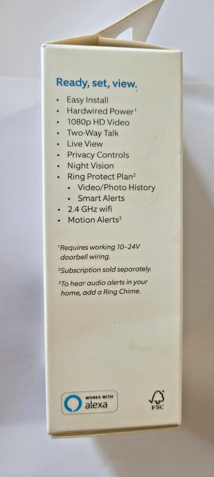 Ring Doorbell Wired, New in box, Sealed