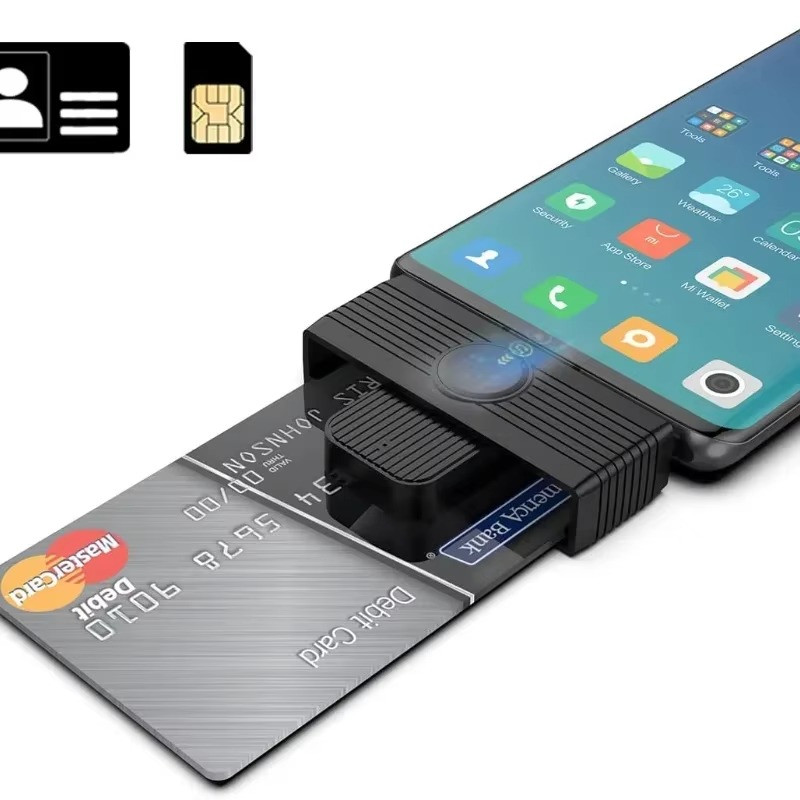 CR318 C USB Type C Smart Card Reader EMV ID Bank SIM Memory Card Adapter