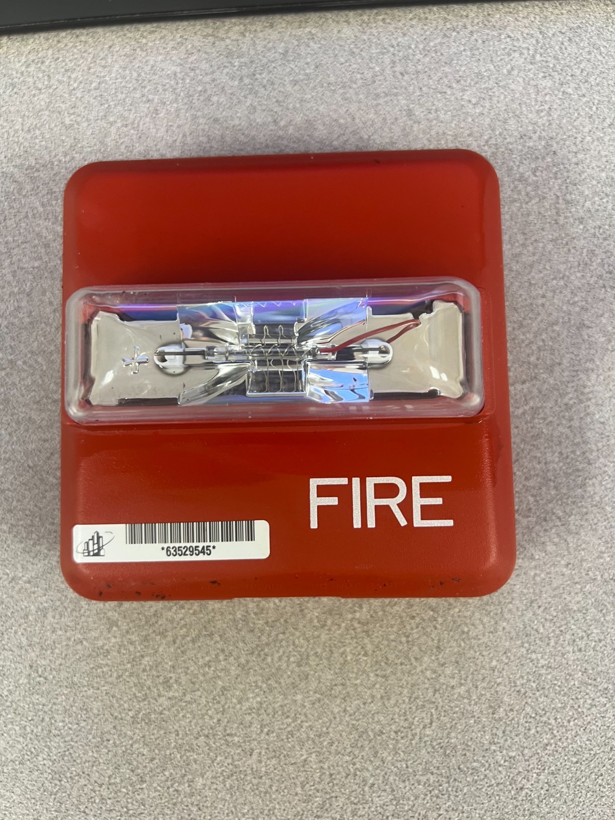 Siemens ZR-MC-R Fire Alarm Strobe Wall Mount, Red