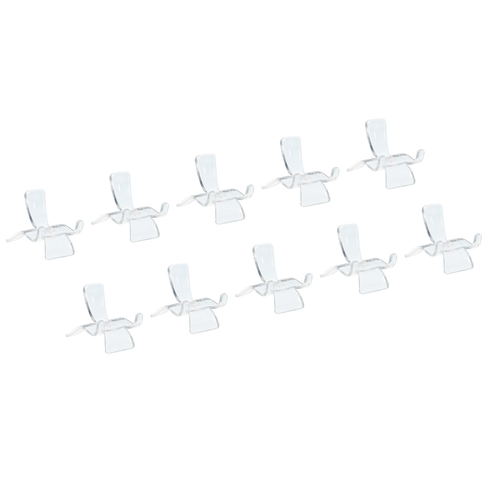 10 x Acrylic Stand Displays Base Transparent Medium for Crystal Stone Rock