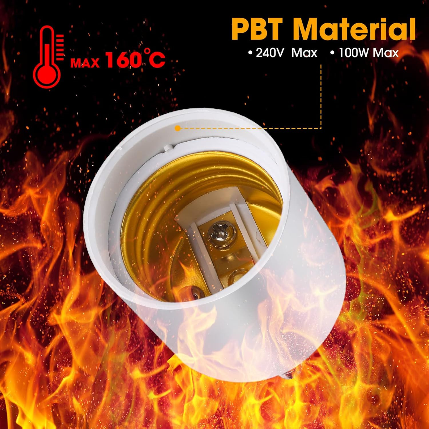 GU24 To E27 /E26 Screw LED Light Lamp Bulb Base Adapter Socket Converter Adaptor