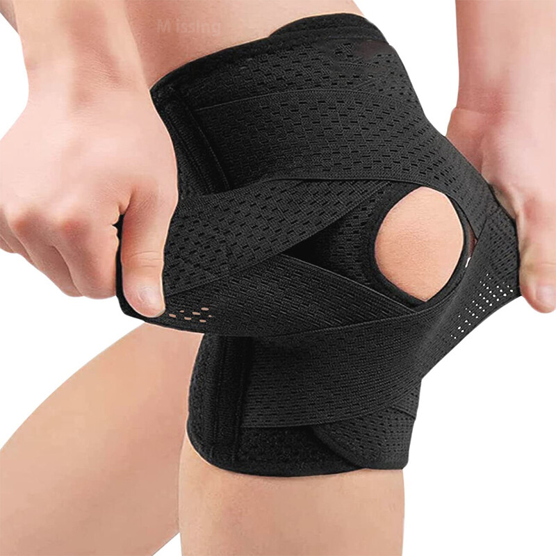 Knee Sleeve Compression Brace Meniscus Support Gym Joint Pain Arthritis Relief