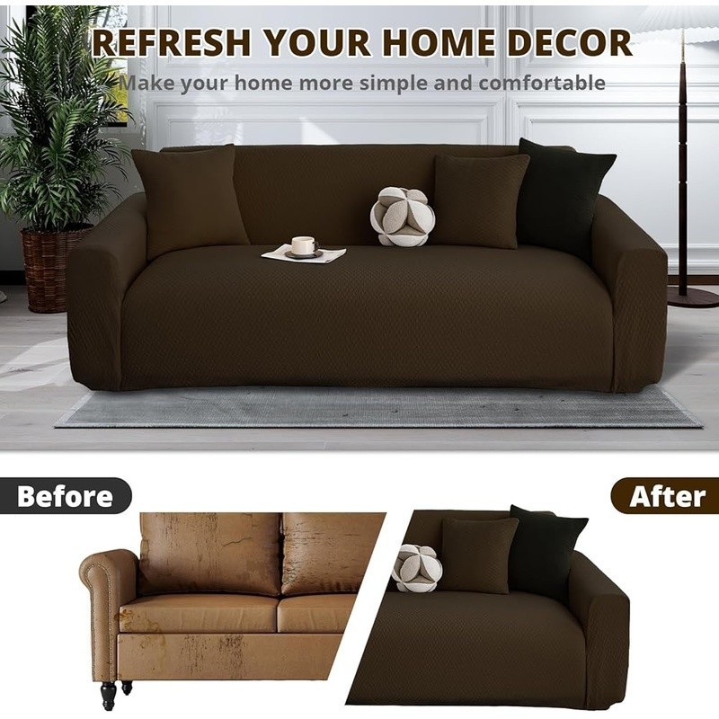 Pet-Friendly Stretch Sofa Cover Washable Durable Easy Installation Protector New