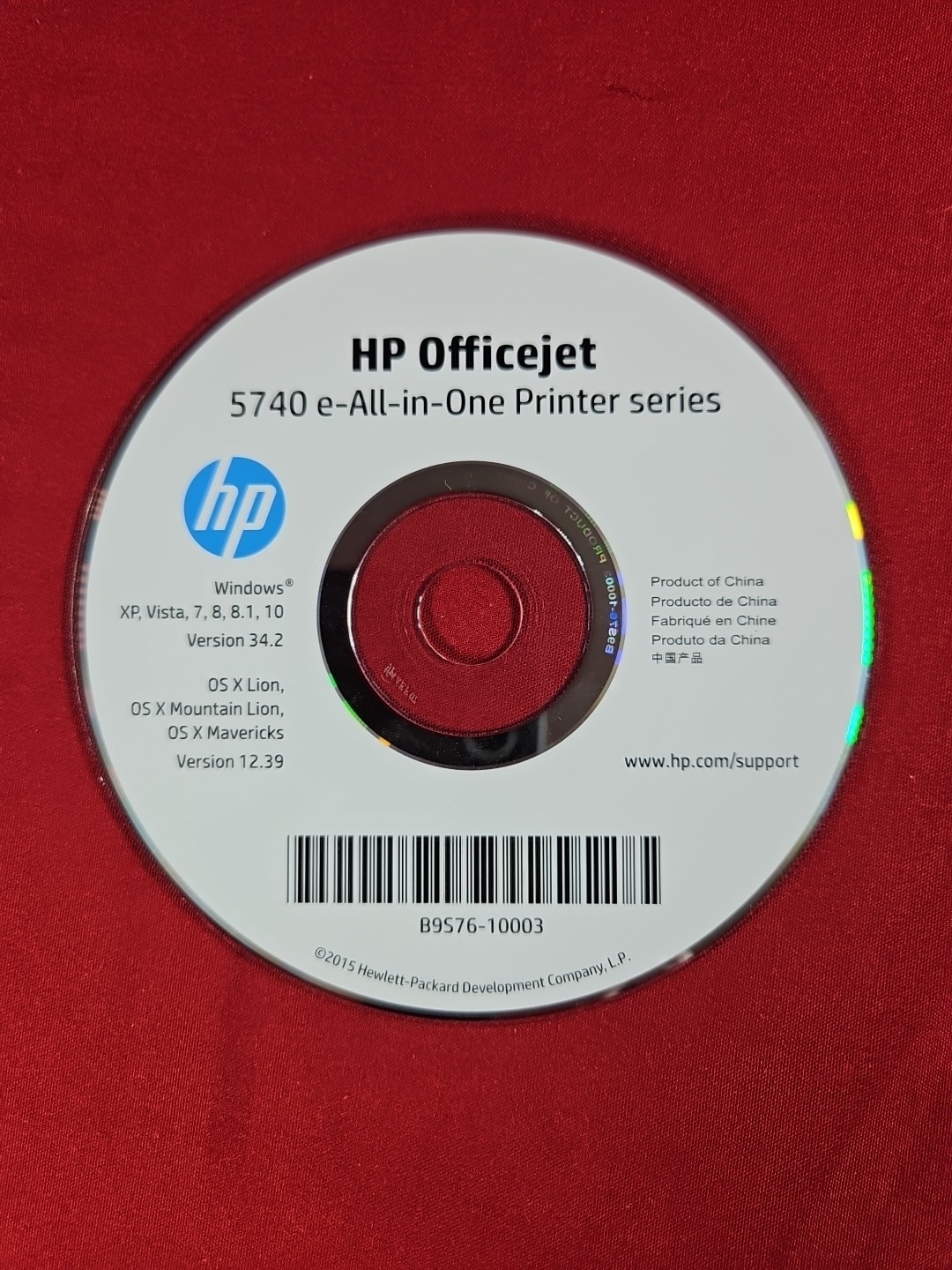 HP Officejet 5740 E-all-in-one Printer Series Software CD