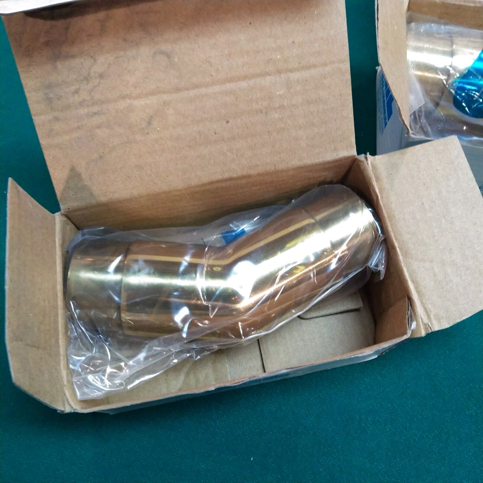 CRL HR15APB Polished Brass 147 Degree Flush Angle for 1-1/2" Tubing Handrail