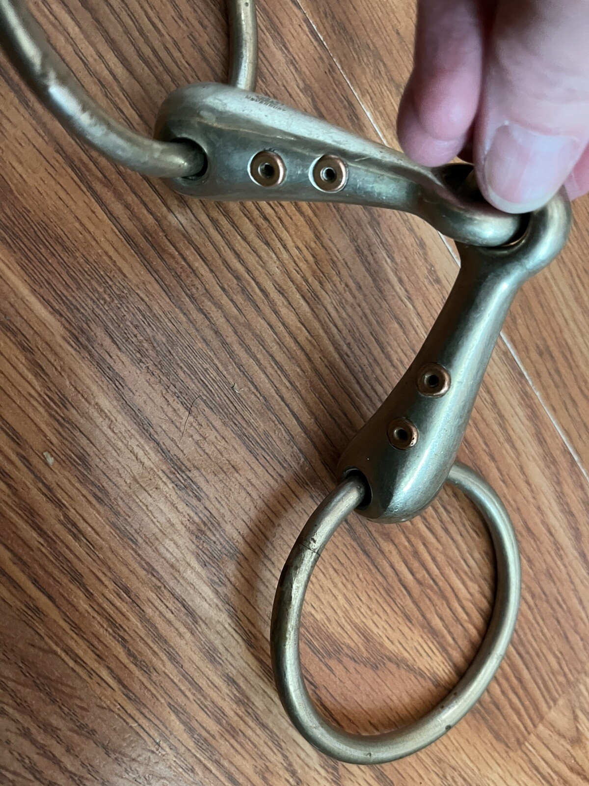 HS Herm Sprenger Loose Ring Whistle Snaffle Bit 5” Vintage
