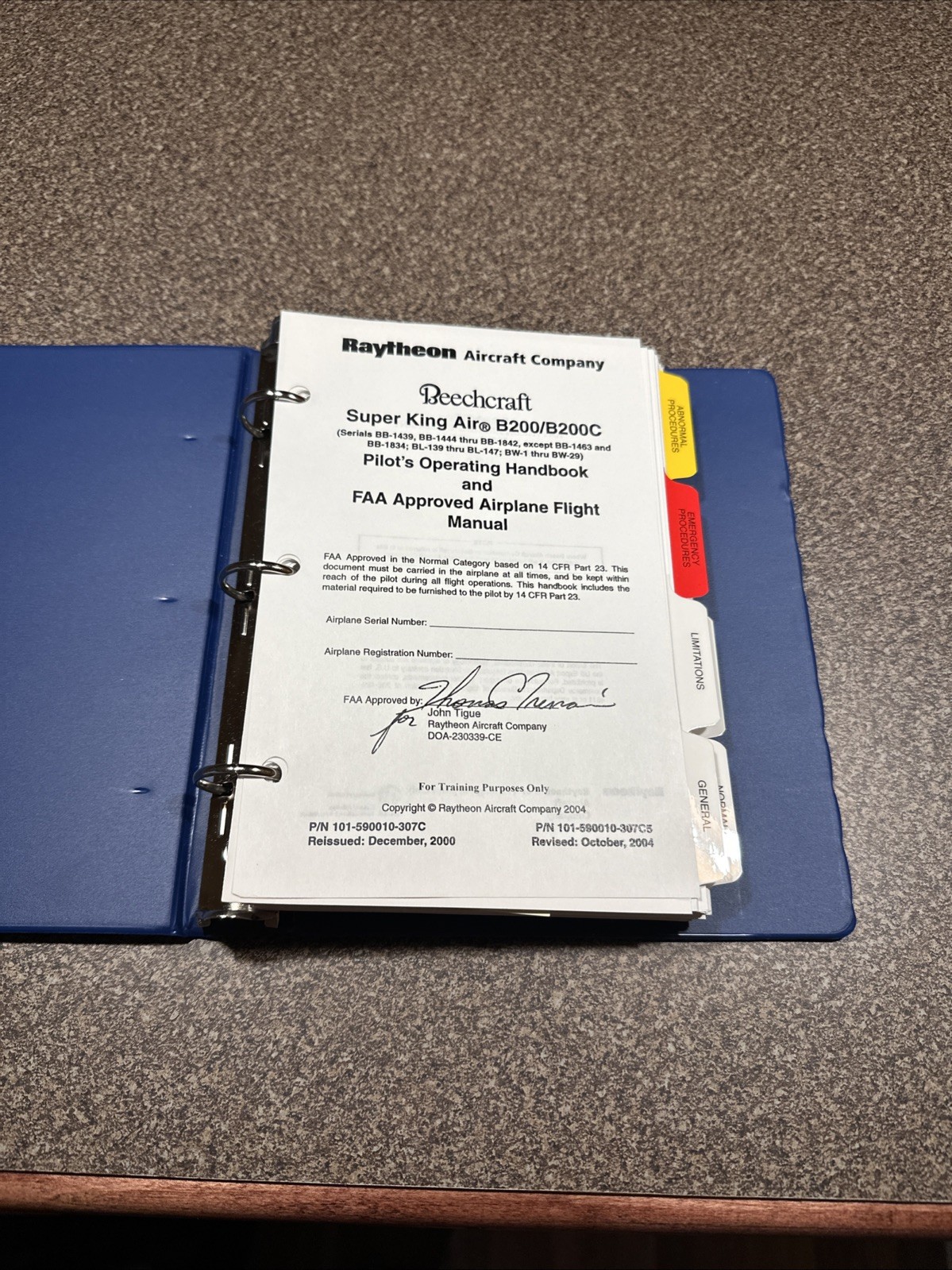 Flight Safety International B200 King Air Pilot Training Manual
