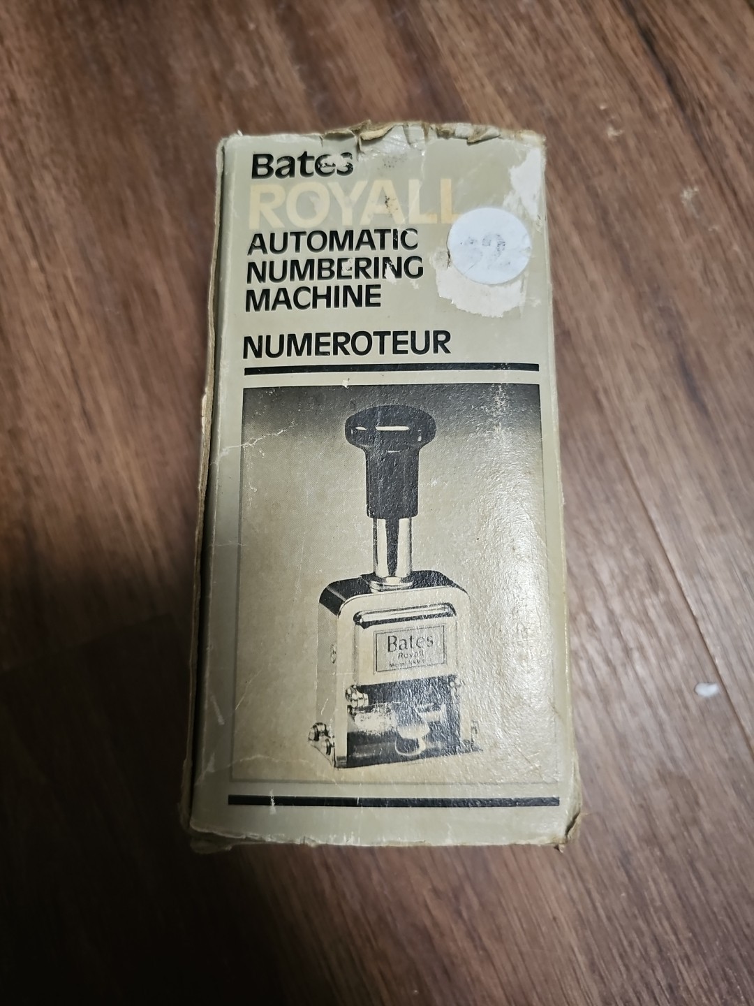 Vintage Bates Royall Automatic Numbering Machine RNM6-7 Works W/Box