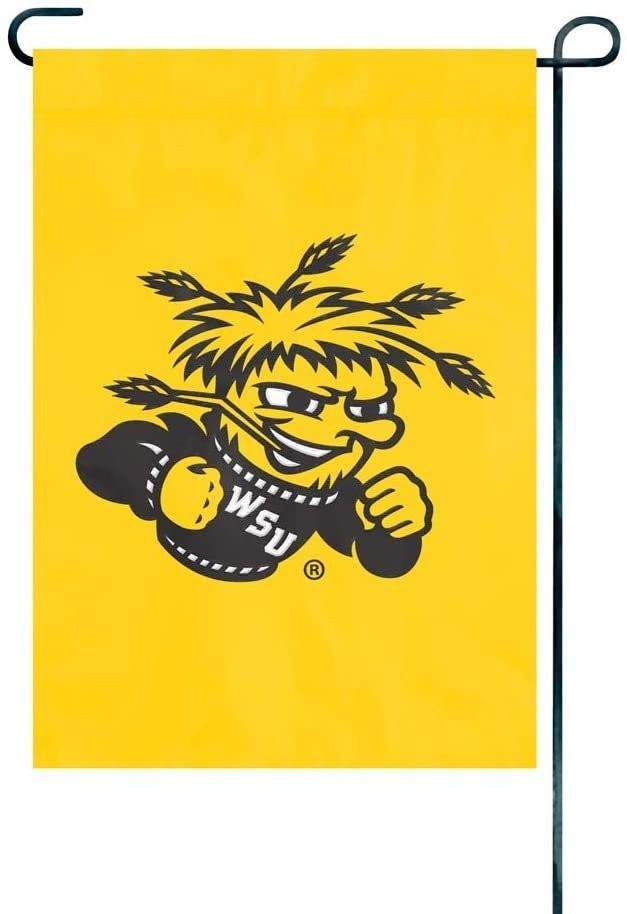 Wichita State University Shockers Premium Garden Flag Banner Applique Embroidere