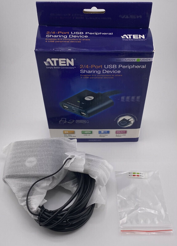ATEN US424 4-PORT USB PERIPHERAL SHARING DEVICE