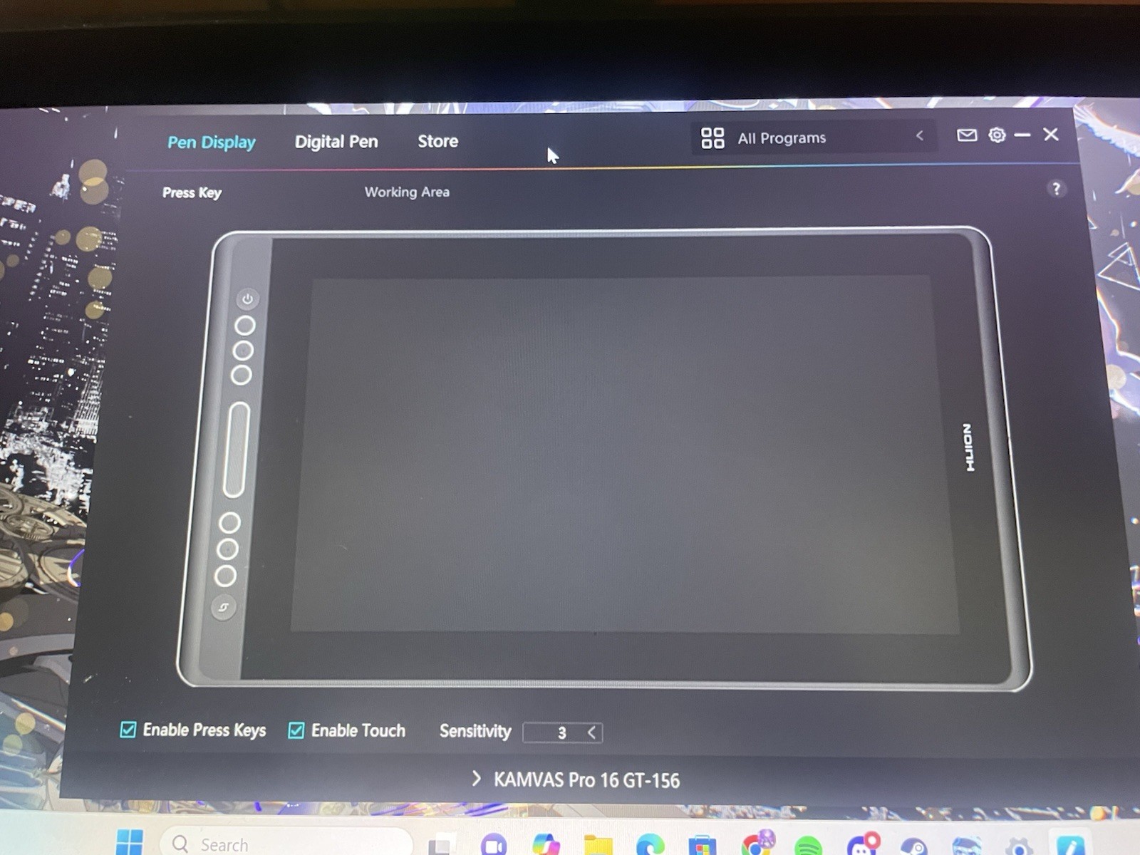 HUION KAMVAS Pro 16 Drawing Tablet with Screen 15.6 inch Pen Display Anti-Glare